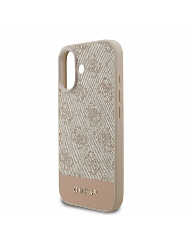 Guess Guess PU 4G Stripe Задний Чехол за iPhone 17 Pink