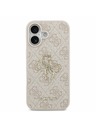 Guess Guess PU 4G Metal Logo Задний Чехол за iPhone 17 Pink
