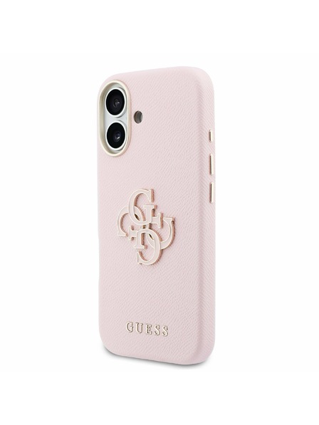 Guess Guess PU Resin Logo Задний Чехол для iPhone 17 Pink