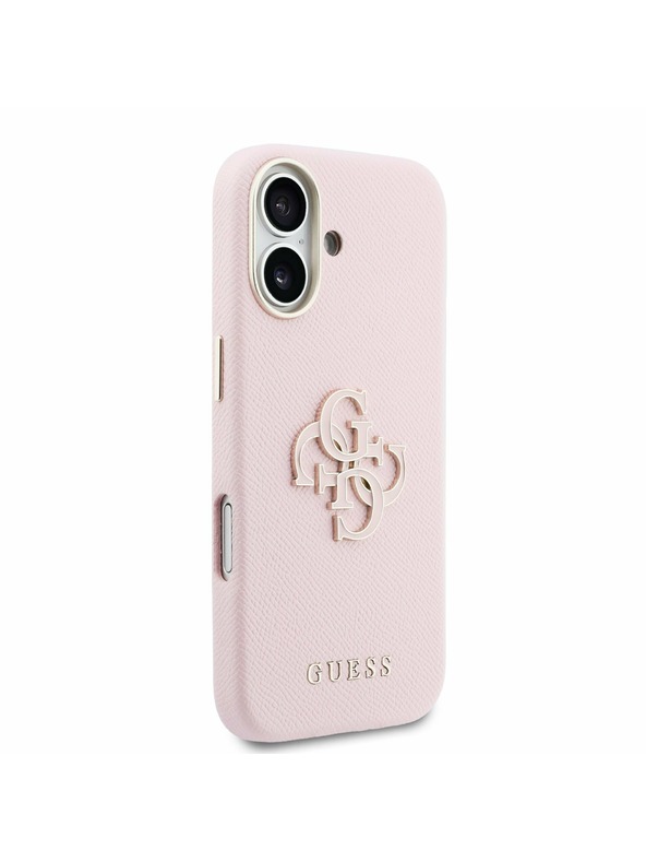 Guess Guess PU Resin Logo Задний Чехол для iPhone 17 Pink