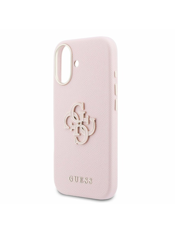 Guess Guess PU Resin Logo Задний Чехол для iPhone 17 Pink