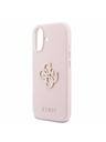 Guess Guess PU Resin Logo Задний Чехол для iPhone 17 Pink