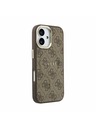 Guess Guess PU Leather 4G Gold Frame MagSafe Задний Чехол для iPhone 17 Brown
