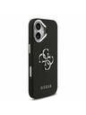 Guess Guess PU Grained 4G Metal Logo Задний Чехол для iPhone 17 Black