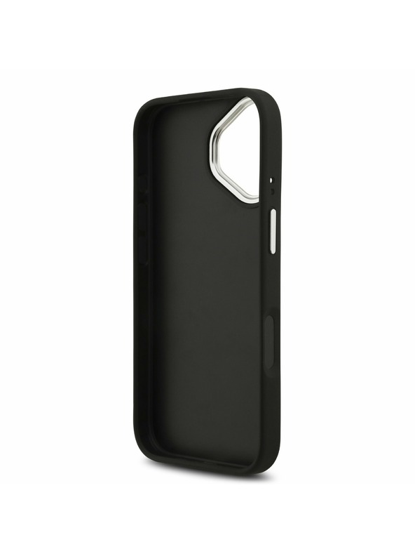 Guess Guess PU Grained 4G Metal Logo Задний Чехол для iPhone 17 Black