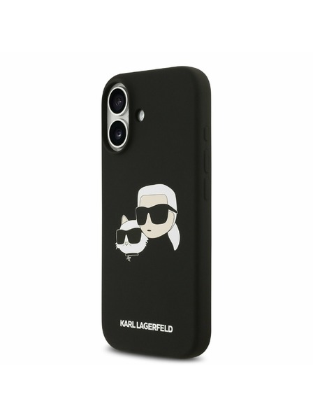 Karl Lagerfeld Karl Lagerfeld Liquid Silicone Double Heads MagSafe Задний Чехол для iPhone 17 Black