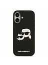 Karl Lagerfeld Karl Lagerfeld Liquid Silicone Double Heads MagSafe Задний Чехол для iPhone 17 Black