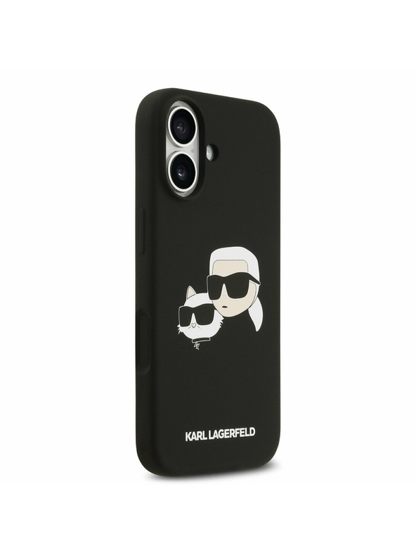 Karl Lagerfeld Karl Lagerfeld Liquid Silicone Double Heads MagSafe Задний Чехол для iPhone 17 Black