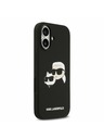 Karl Lagerfeld Karl Lagerfeld Liquid Silicone Double Heads MagSafe Задний Чехол для iPhone 17 Black