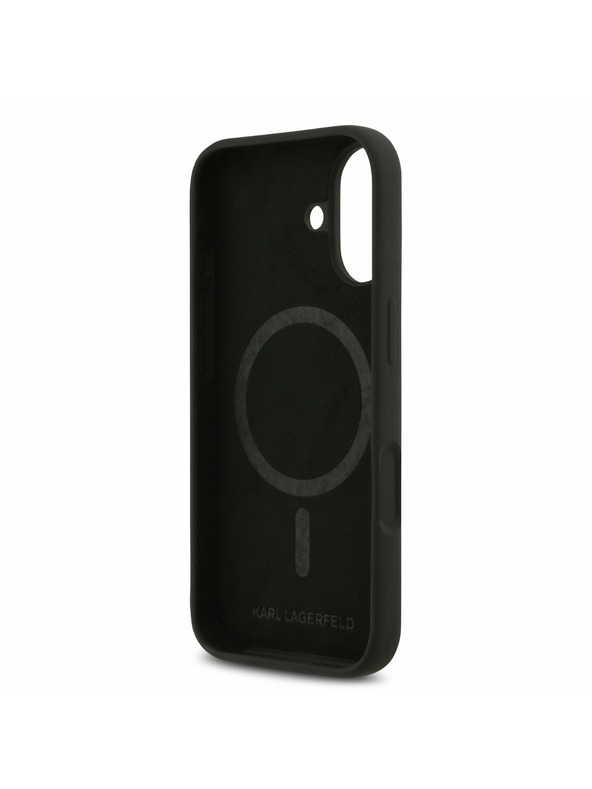Karl Lagerfeld Karl Lagerfeld Liquid Silicone Double Heads MagSafe Задний Чехол для iPhone 17 Black