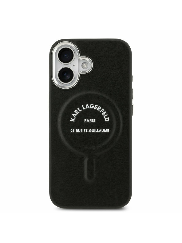 Karl Lagerfeld Karl Lagerfeld PU RSG Logo MagSafe Задний Чехол для iPhone 17 Black