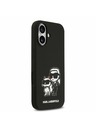 Karl Lagerfeld Karl Lagerfeld Liquid Silicone K&CH Sketch MagSafe Задний Чехол для iPhone 17 Black