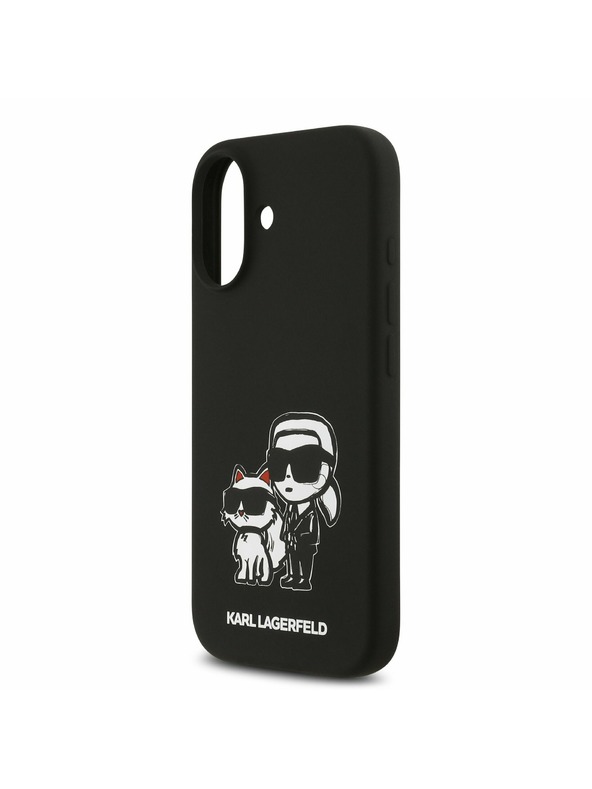 Karl Lagerfeld Karl Lagerfeld Liquid Silicone K&CH Sketch MagSafe Задний Чехол для iPhone 17 Black