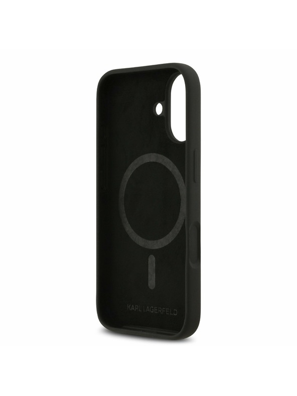Karl Lagerfeld Karl Lagerfeld Liquid Silicone K&CH Sketch MagSafe Задний Чехол для iPhone 17 Black
