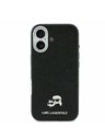 Karl Lagerfeld Karl Lagerfeld PU Karl and Choupette Heads Pins MagSafe Задний Чехол для iPhone 17 Black