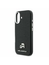 Karl Lagerfeld Karl Lagerfeld PU Karl and Choupette Heads Pins MagSafe Задний Чехол для iPhone 17 Black
