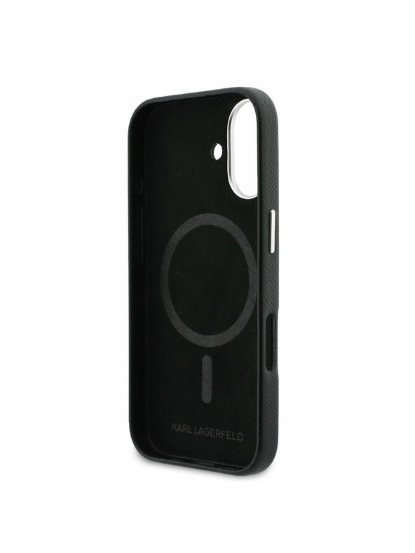 Karl Lagerfeld Karl Lagerfeld PU Karl and Choupette Heads Pins MagSafe Задний Чехол для iPhone 17 Black
