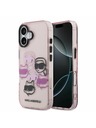 Karl Lagerfeld Karl Lagerfeld IML Multi K&CH Heads Задний Чехол для iPhone 17 Pink