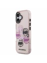Karl Lagerfeld Karl Lagerfeld IML Multi K&CH Heads Задний Чехол для iPhone 17 Pink