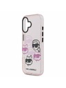 Karl Lagerfeld Karl Lagerfeld IML Multi K&CH Heads Задний Чехол для iPhone 17 Pink