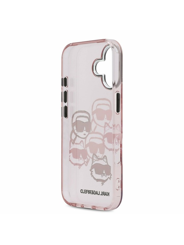 Karl Lagerfeld Karl Lagerfeld IML Multi K&CH Heads Задний Чехол для iPhone 17 Pink