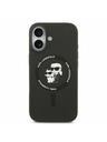 Karl Lagerfeld Karl Lagerfeld Liquid Silicone Karl and Choupette MagSafe Задний Чехол для iPhone 17 Black