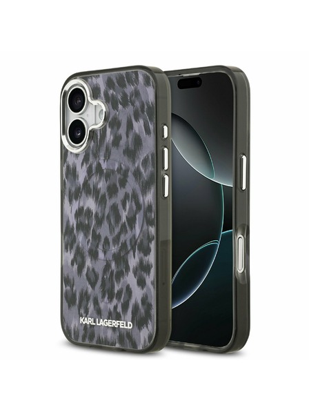 Karl Lagerfeld Karl Lagerfeld IML Leopard MagSafe Задний Чехол для iPhone 17 Grey