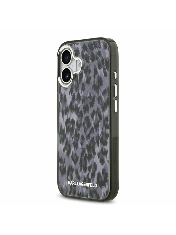 Karl Lagerfeld Karl Lagerfeld IML Leopard MagSafe Задний Чехол для iPhone 17 Grey