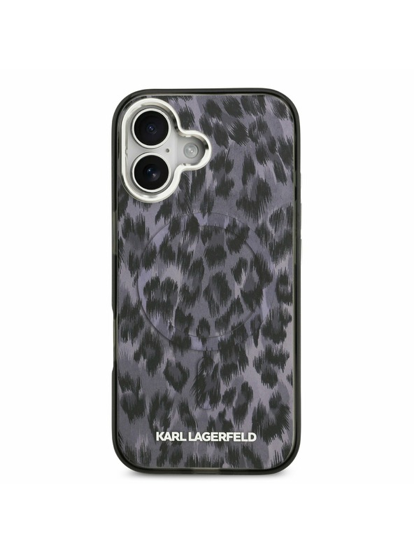 Karl Lagerfeld Karl Lagerfeld IML Leopard MagSafe Задний Чехол для iPhone 17 Grey