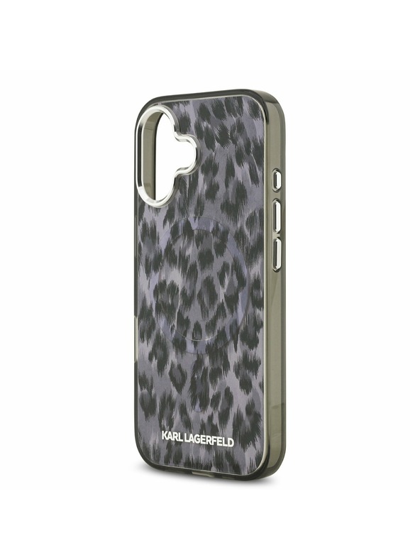 Karl Lagerfeld Karl Lagerfeld IML Leopard MagSafe Задний Чехол для iPhone 17 Grey