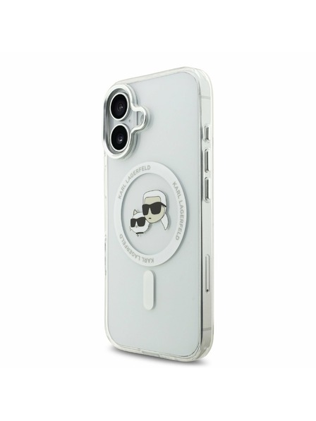 Karl Lagerfeld Karl Lagerfeld IML K&CH Heads Metal Frame MagSafe Задний Чехол для iPhone 17 Transparent