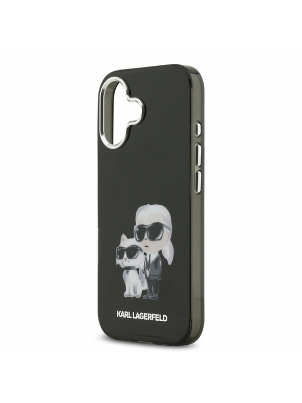 Karl Lagerfeld Karl Lagerfeld IML Aquarelle Karl and Choupette Задний Чехол для iPhone 17 Black