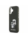 Karl Lagerfeld Karl Lagerfeld IML Aquarelle Karl and Choupette Задний Чехол для iPhone 17 Black