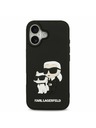 Karl Lagerfeld Karl Lagerfeld 3D Rubber Karl and Choupette Задний Чехол для iPhone 17 Black