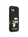 Karl Lagerfeld Karl Lagerfeld 3D Rubber Karl and Choupette Задний Чехол для iPhone 17 Black