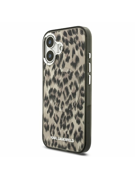 Karl Lagerfeld Karl Lagerfeld IML Leopard MagSafe Задний Чехол для iPhone 17 Brown