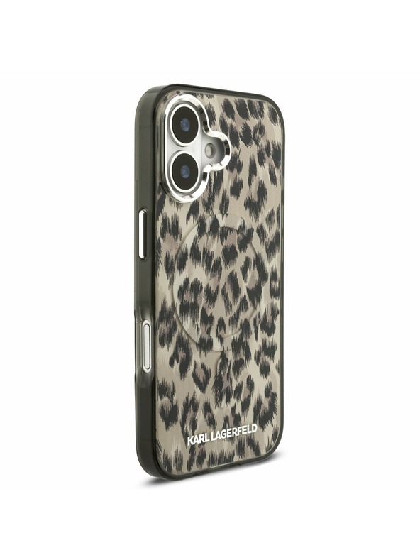 Karl Lagerfeld Karl Lagerfeld IML Leopard MagSafe Задний Чехол для iPhone 17 Brown