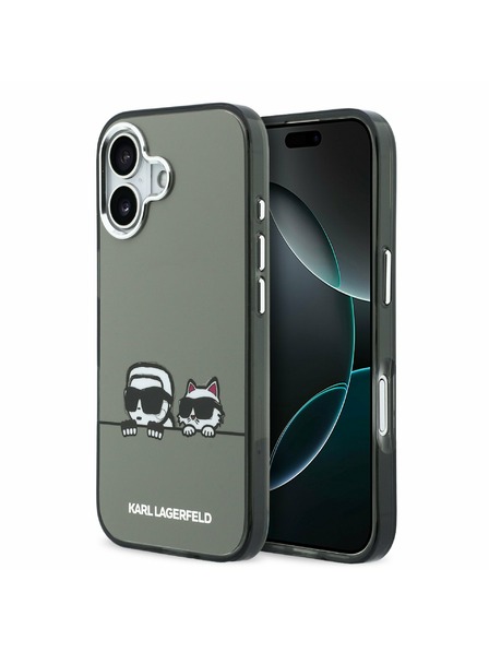 Karl Lagerfeld Karl Lagerfeld IML K&CH Heads Logo MagSafe Задний Чехол для iPhone 17 Black