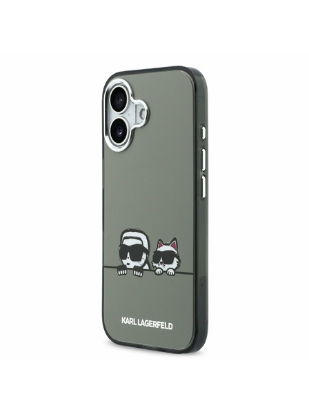 Karl Lagerfeld Karl Lagerfeld IML K&CH Heads Logo MagSafe Задний Чехол для iPhone 17 Black