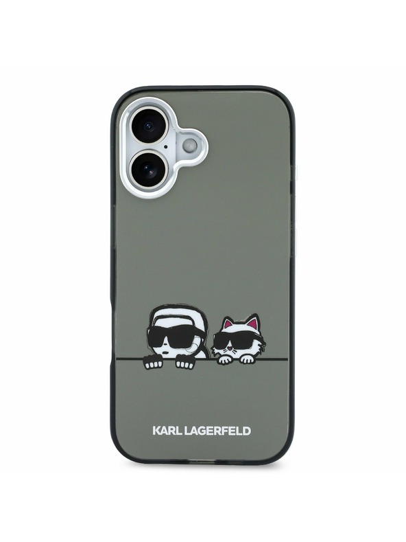 Karl Lagerfeld Karl Lagerfeld IML K&CH Heads Logo MagSafe Задний Чехол для iPhone 17 Black