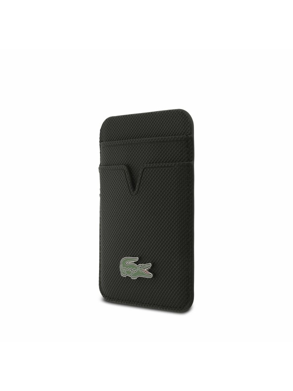 Lacoste Lacoste Iconic Petit Pique MagSafe Задний Чехол + Портфейл за iPhone 17 Black