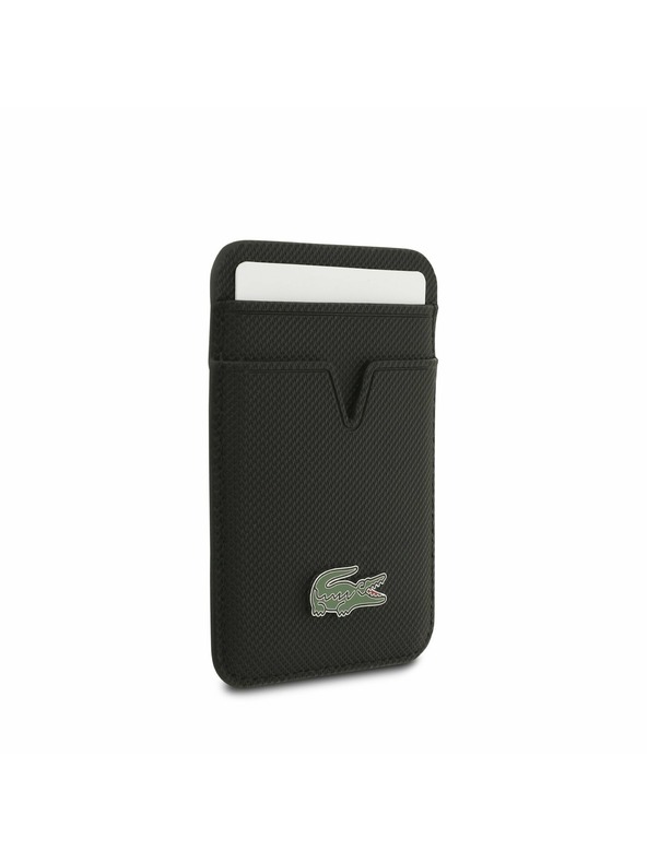 Lacoste Lacoste Iconic Petit Pique MagSafe Задний Чехол + Портфейл за iPhone 17 Black