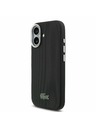 Lacoste Lacoste PVC Iconic Petit Pique Metal Logo MagSafe Задний Чехол для iPhone 17 Black