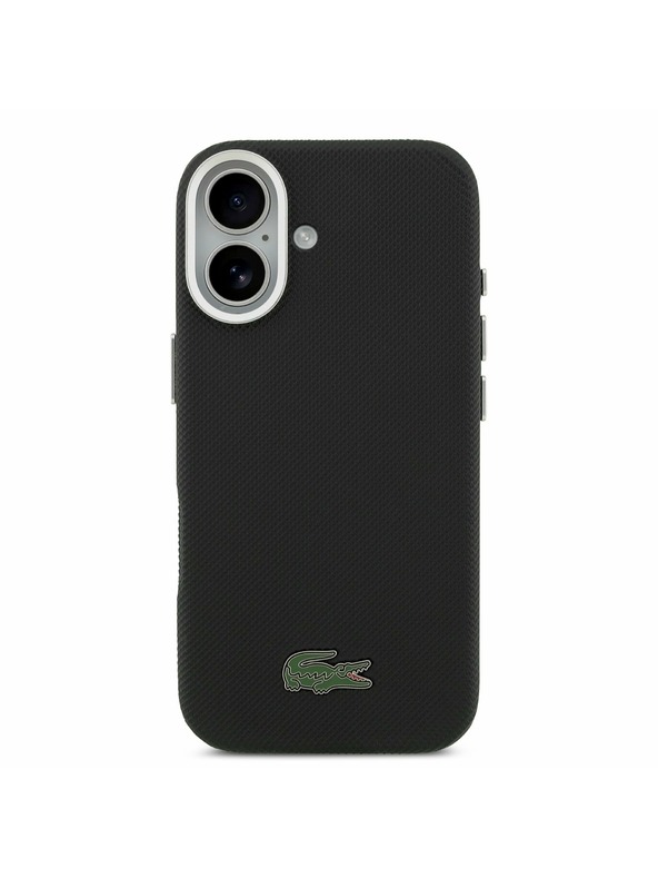 Lacoste Lacoste PVC Iconic Petit Pique Metal Logo MagSafe Задний Чехол для iPhone 17 Black