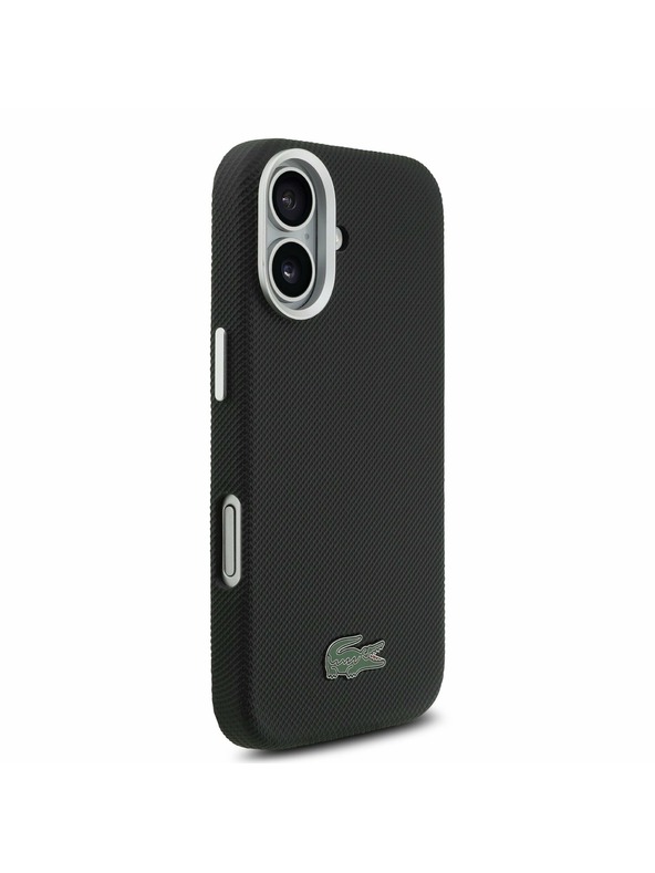 Lacoste Lacoste PVC Iconic Petit Pique Metal Logo MagSafe Задний Чехол для iPhone 17 Black