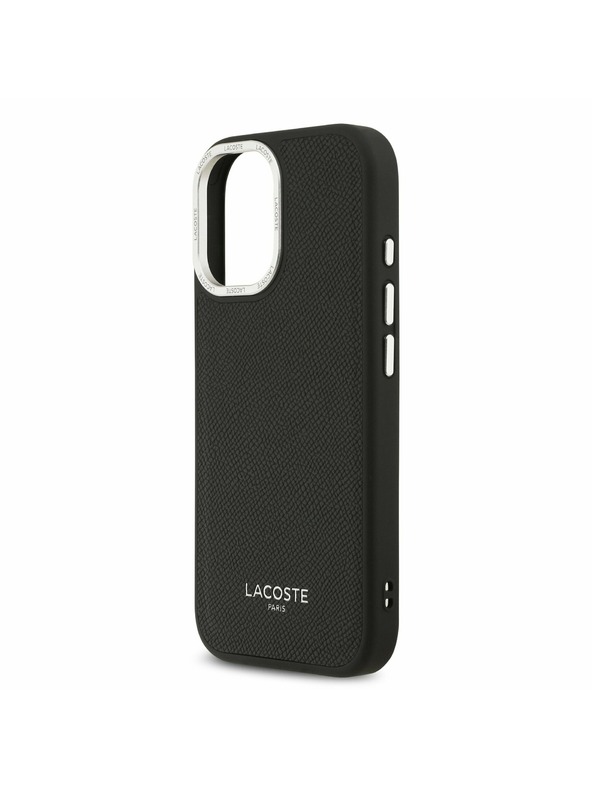 Lacoste Lacoste PU Leather Champs Elysees MagSafe Задний Чехол для iPhone 17 Black