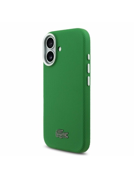 Lacoste Lacoste PVC Iconic Petit Pique Metal Logo MagSafe Задний Чехол для iPhone 17 Green