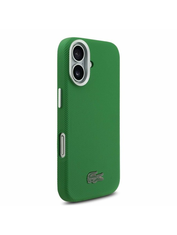 Lacoste Lacoste PVC Iconic Petit Pique Metal Logo MagSafe Задний Чехол для iPhone 17 Green