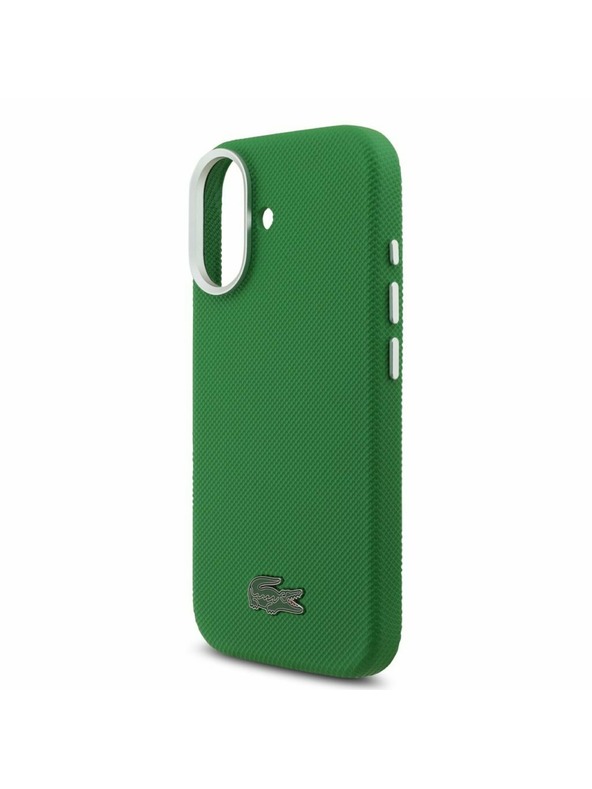 Lacoste Lacoste PVC Iconic Petit Pique Metal Logo MagSafe Задний Чехол для iPhone 17 Green