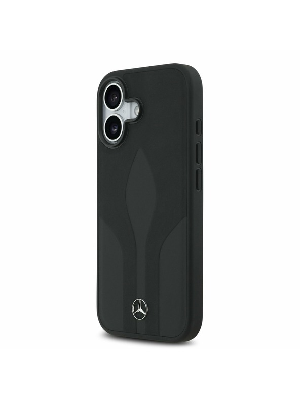 Mercedes Mercedes Leather The Move MagSafe Задний Чехол для iPhone 17 Black